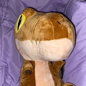 Plush Brown Small Pet Toy - Soft Squeak Playmate